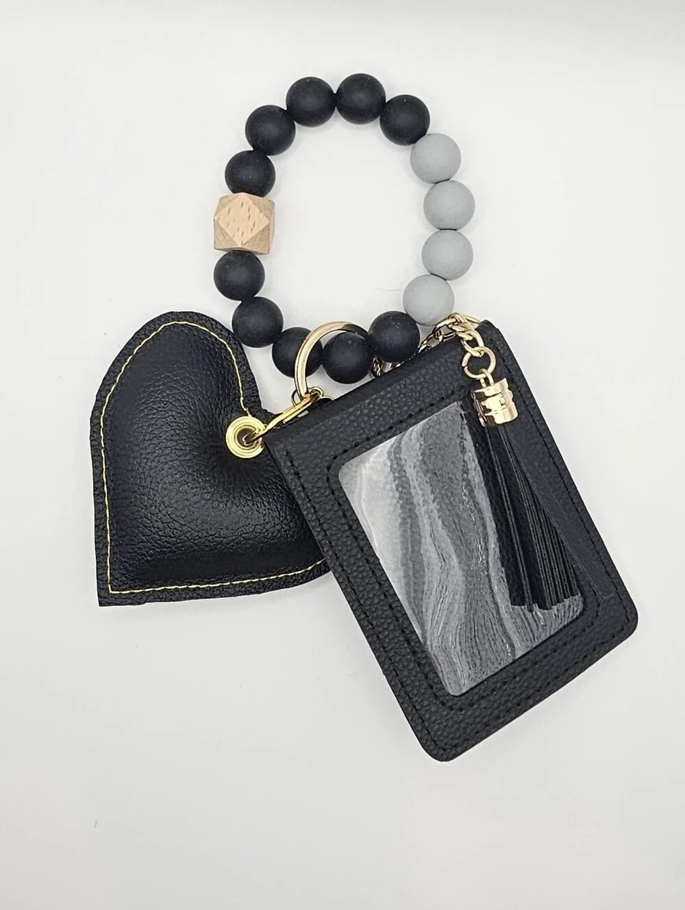 Upcycled Leather Purse Key Chain Charm